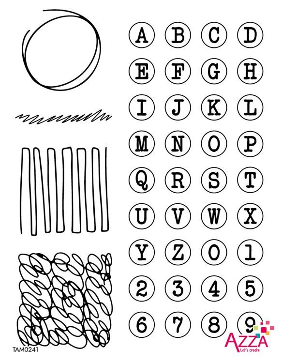 Diamantstempel 'Buchstaben'