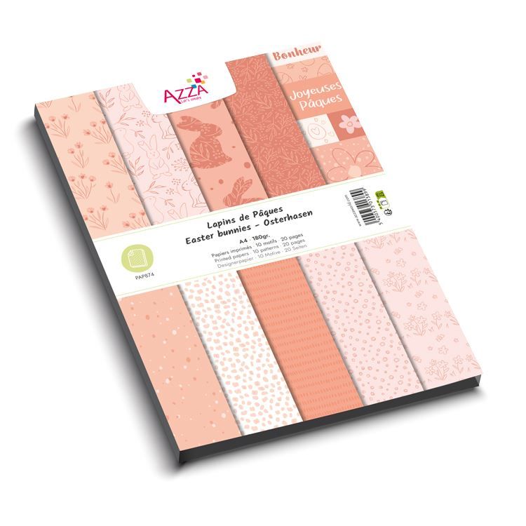 Designpapierblock 'Osterhasen' A4