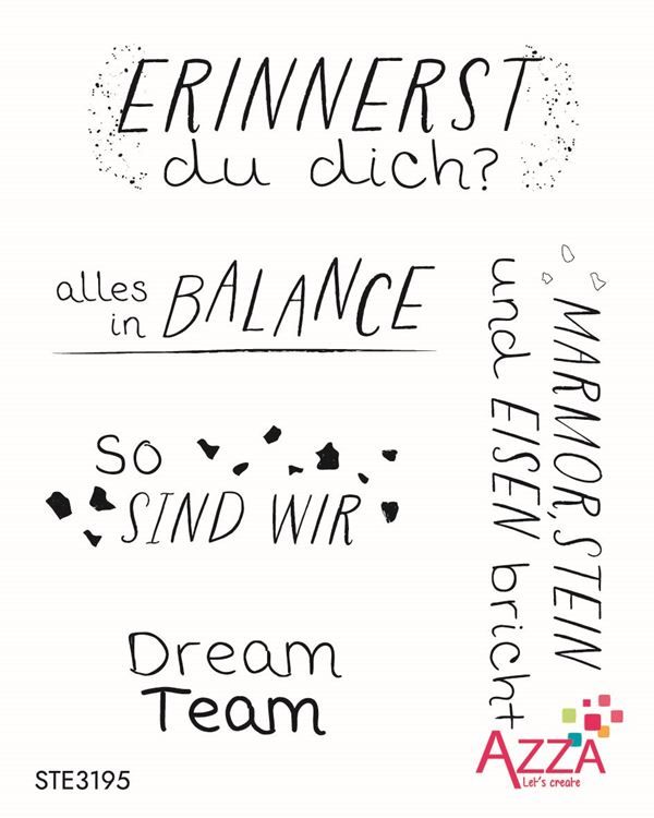 Rubinstempel 'Worte Granit'