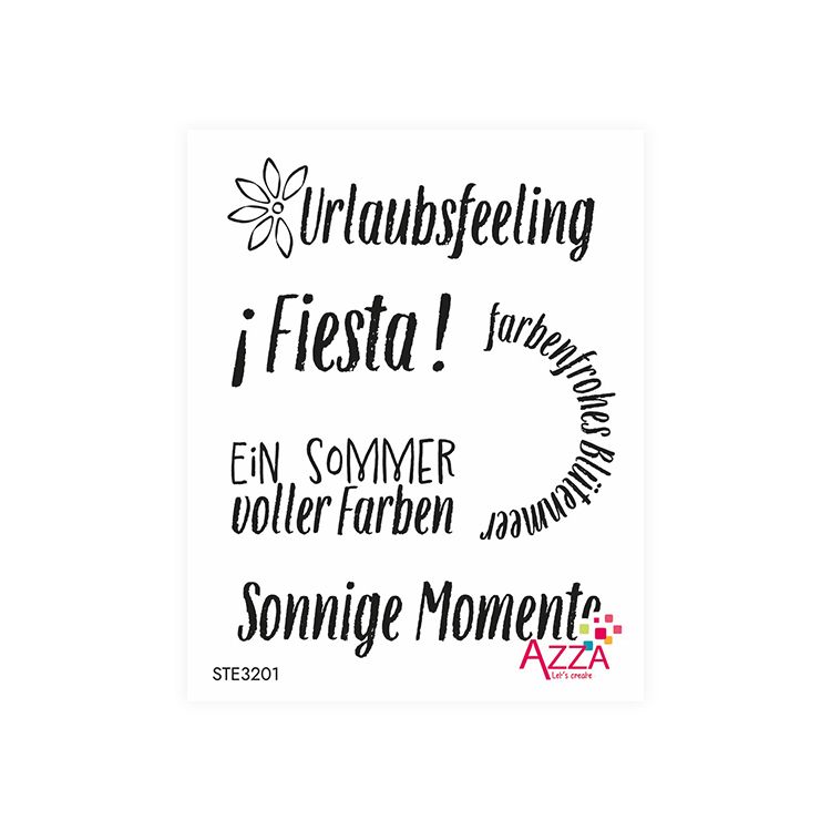 Rubinstempel Worte 'Fiesta'