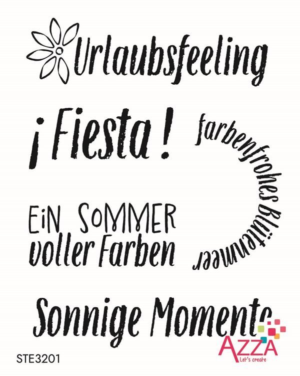 Rubinstempel Worte 'Fiesta'