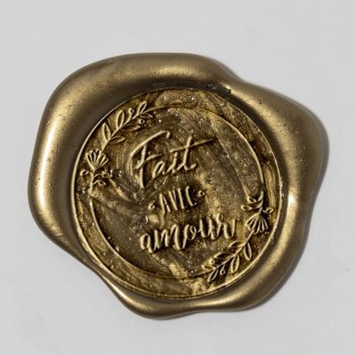 Wachssiegel 'Fait avec amour' 🇫🇷