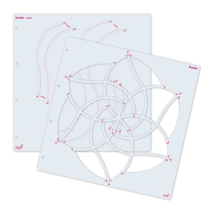 Gemischte Fotoschablonen 'Dublin' (30x30 cm)