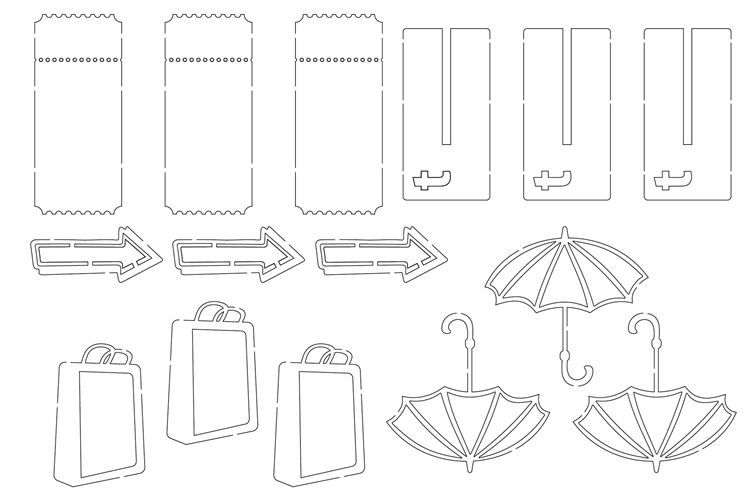 Konturenfiguren ‘Stadtspaziergang’
