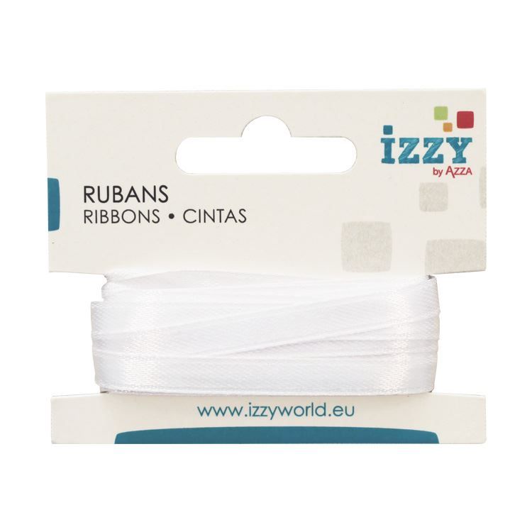 Ruban Satin 6mmx5M 'Blanc'