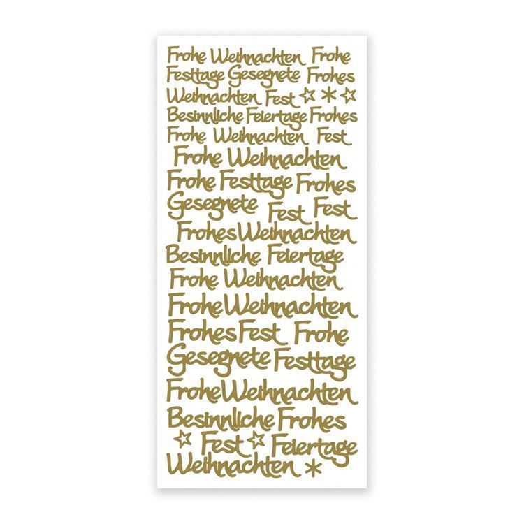 Konturenaufkleber 'Frohe Weihnachten'