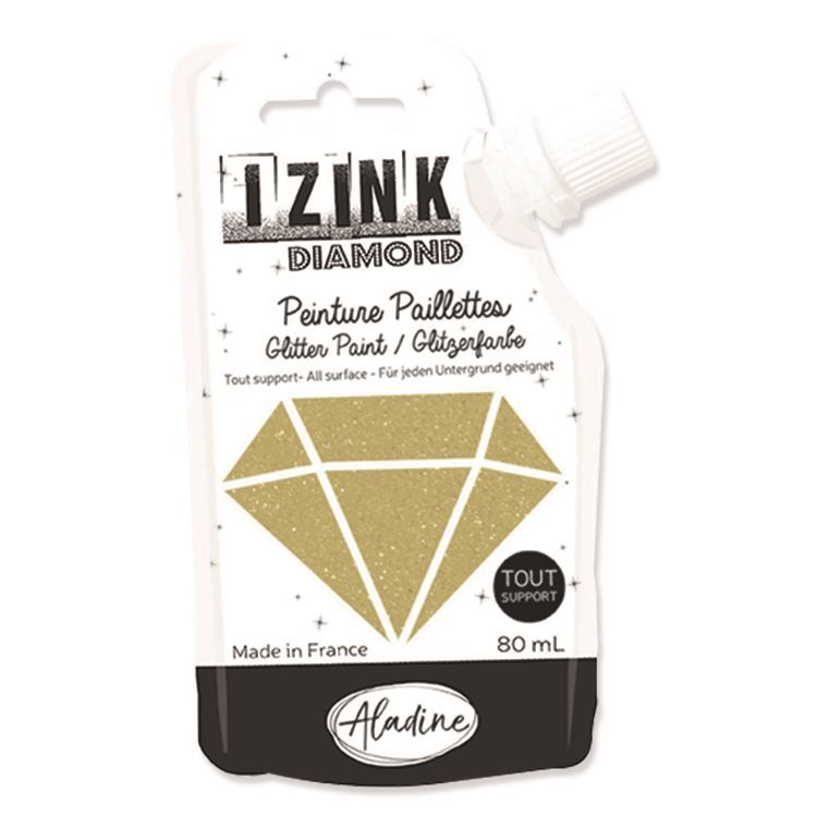Glitzer Strukturpaste 'Gold'