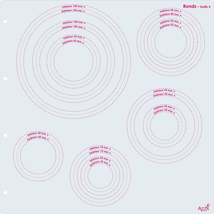 Kleine Kreise mit Maßeinteilung