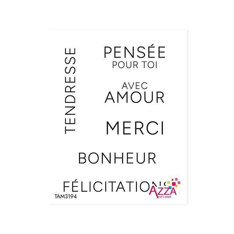 Tampons rubis mots 'Jolies fleurs'   🇫🇷