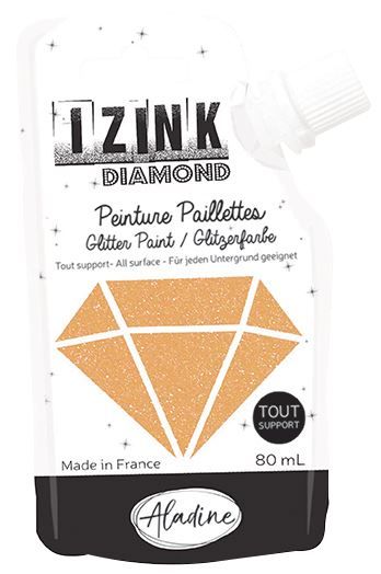 Glitzer Strukturpaste 'Pastel gold'