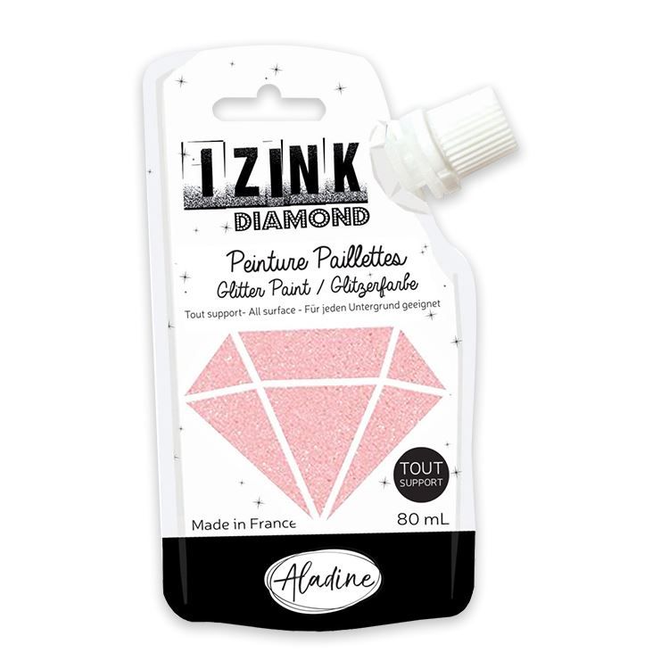 Glitzer Strukturpaste 'Puderrosa'