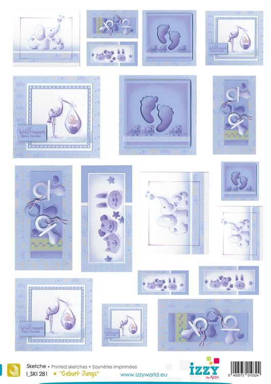 Motivpapier 'Junge Geburt'