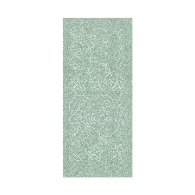 Stickers contour 'Souffle marin' (Pearl Green)
