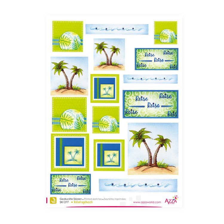 Motivpapier 'Reisetagebuch'