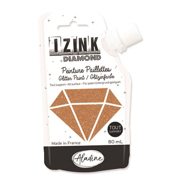 Glitzer Strukturpaste 'Kupfer'