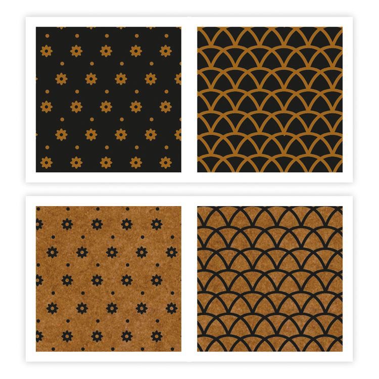 Designpapier A4 'Essentiell Kraft' (8 Stk.)