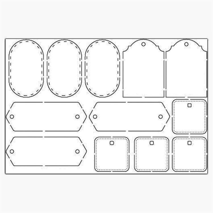 Konturenfiguren ‘Feine Etiketten’