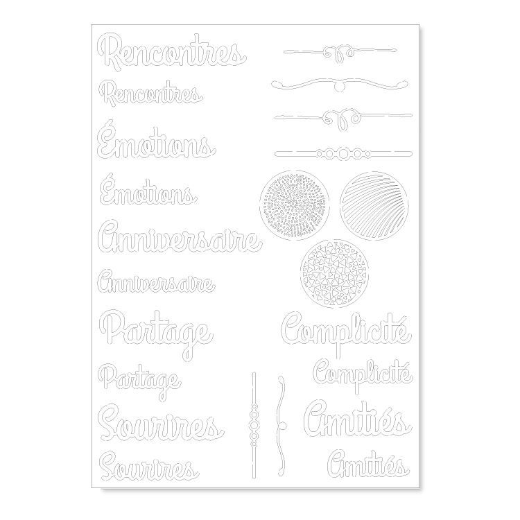 Figurines silhouette A4 'Diaporama'   🇫🇷