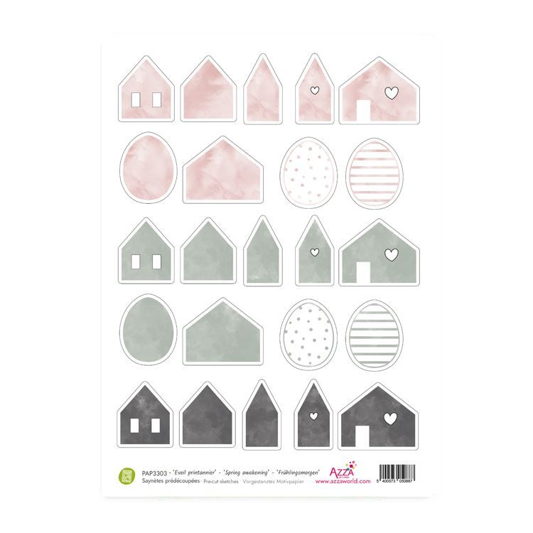 Vorgestanztes Motivpapier ‘Frühlingsmorgen’