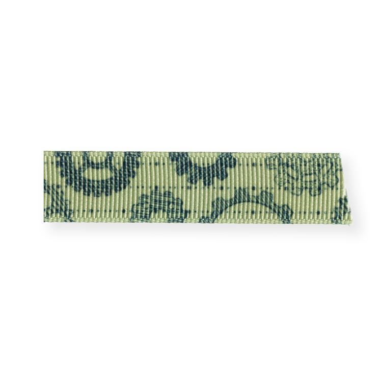 Ruban gros grain imprimé 'Engrenages' (15mmx3m)