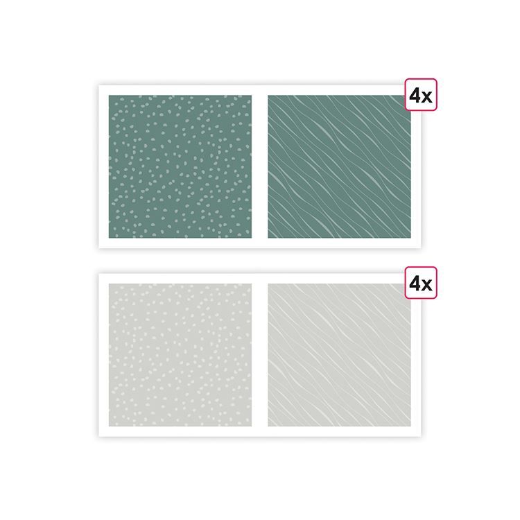 Designpapier A4 'Essentiell Fichte' (8 Stk.)