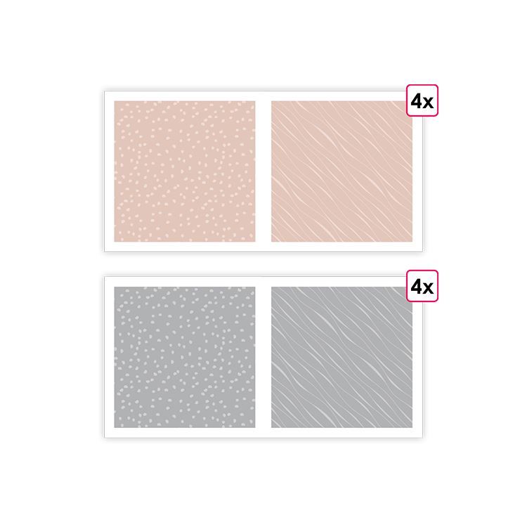 Designpapier A4 'Essentiell Muskat' (8 Stk.)