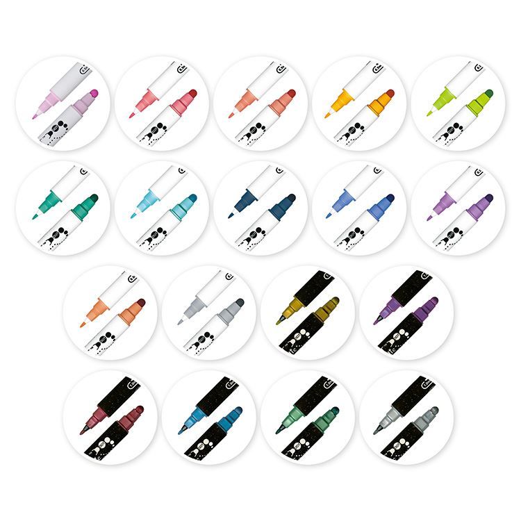 Set Filz &amp; Punktschreiber (18 Stk)