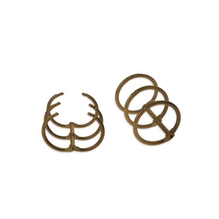 Binderingtrio 'Bronze' 2 cm (2 Stk.)