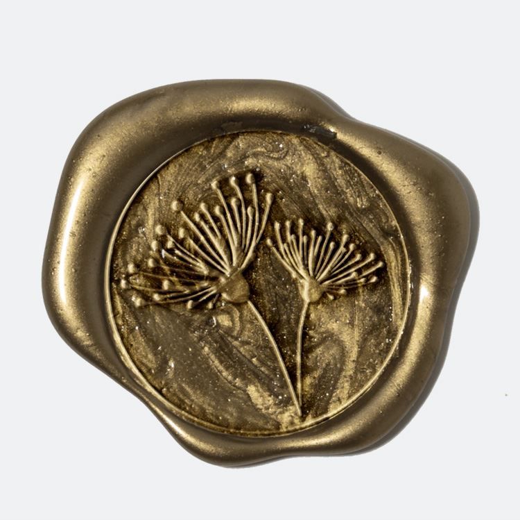 Wachssiegel 'Getrocknete Blumen’ (25mm)
