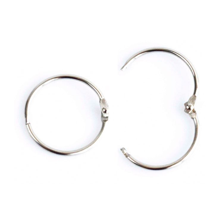 Binderinge ‘2,5cm Silber’ (6 Stk.)