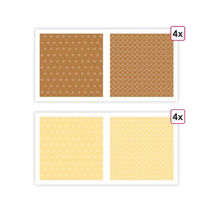 Designpapier A4 'Essentiell Karamell' (8 Stk.)