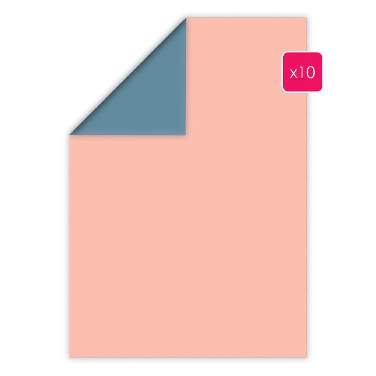 Duopapier A4 'Sakura rosa - Fuji blau' (10 Stk.)