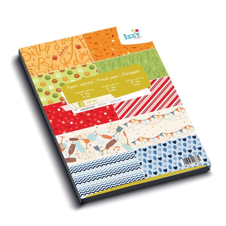 Designpapierblock A4 'Jubiläum'