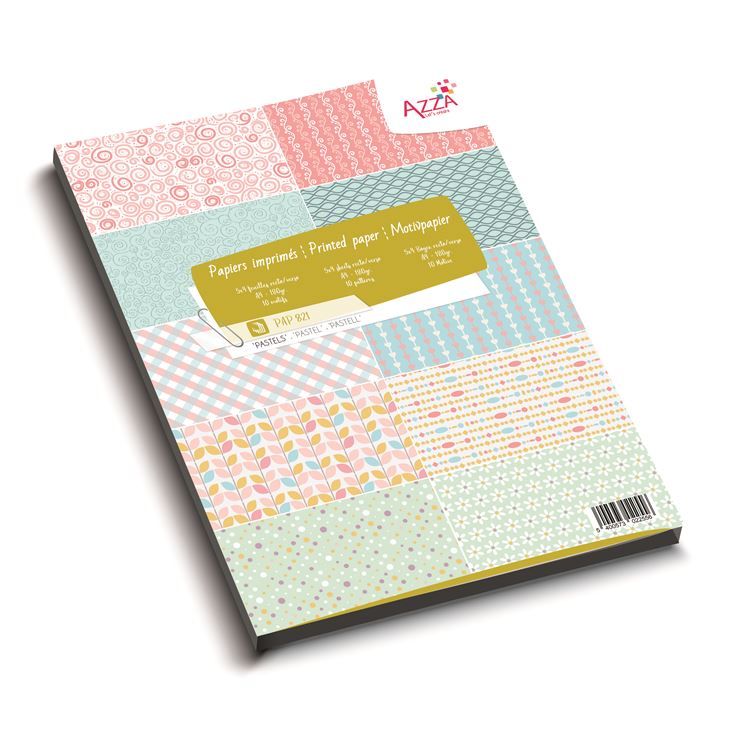 Designpapierblock A4 'Essentiell Pastell'