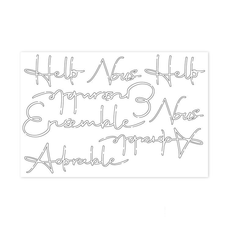 Konturenfiguren 'Mots' 🇫🇷