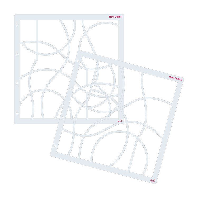 Fotoschablonen 'New Delhi' (30x30 cm)