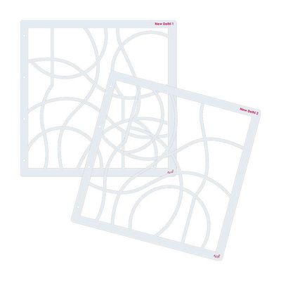 Fotoschablonen 'New Delhi' (30x30 cm)
