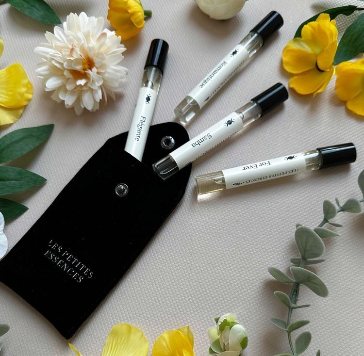 Les petites essences Samtbeutel für Mini-Flakons