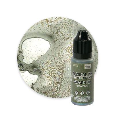 Alkohol inks 'Glitzer-Effekt Graphite'