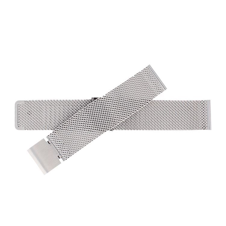Bra montre, maille milanaise, argenté