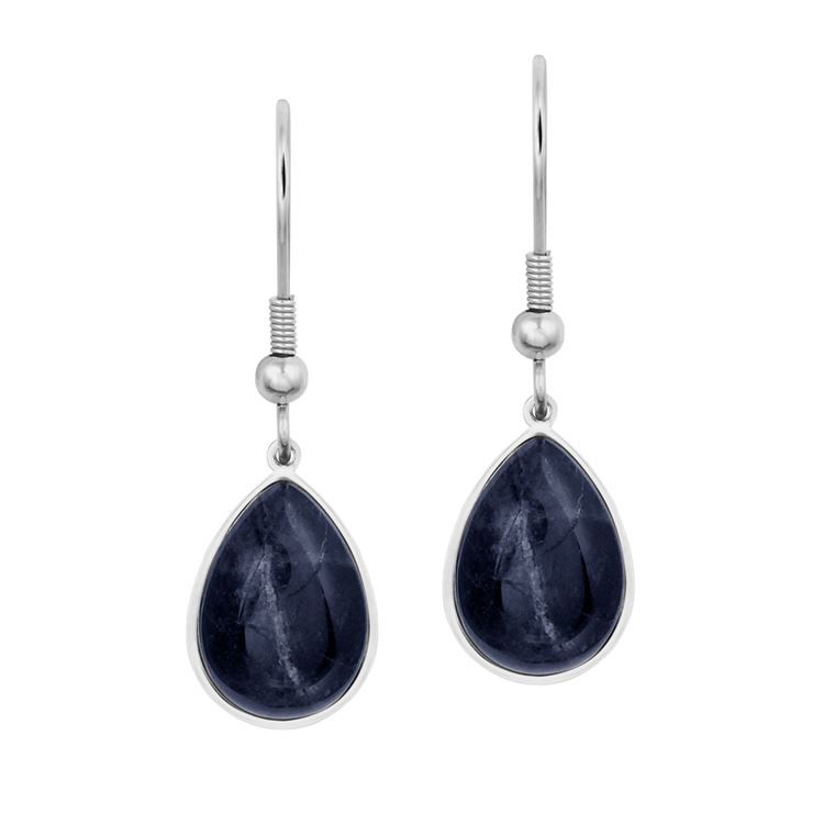BOU goutte sodalite, argenté