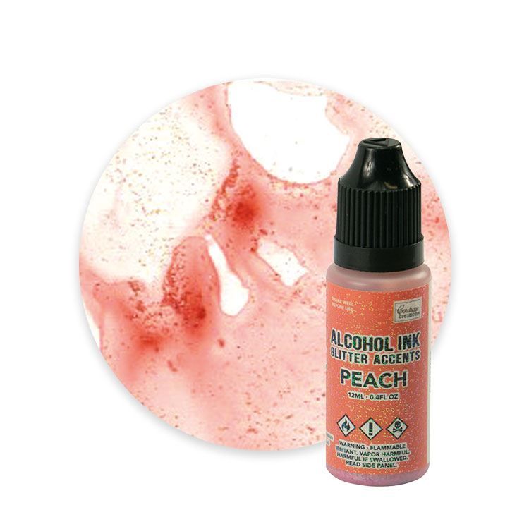 Alkohol inks 'Glitzer-Effekt Peach'