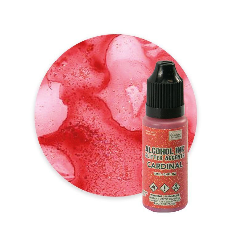Alkohol inks 'Glitzer-Effekt Cardinal'