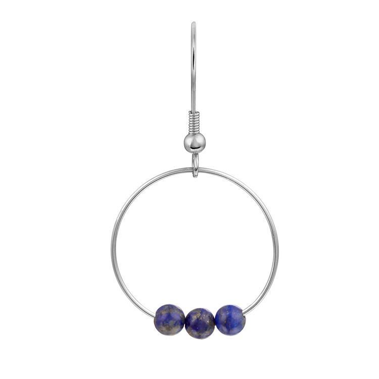 BOU créoles/ lapis lazuli
