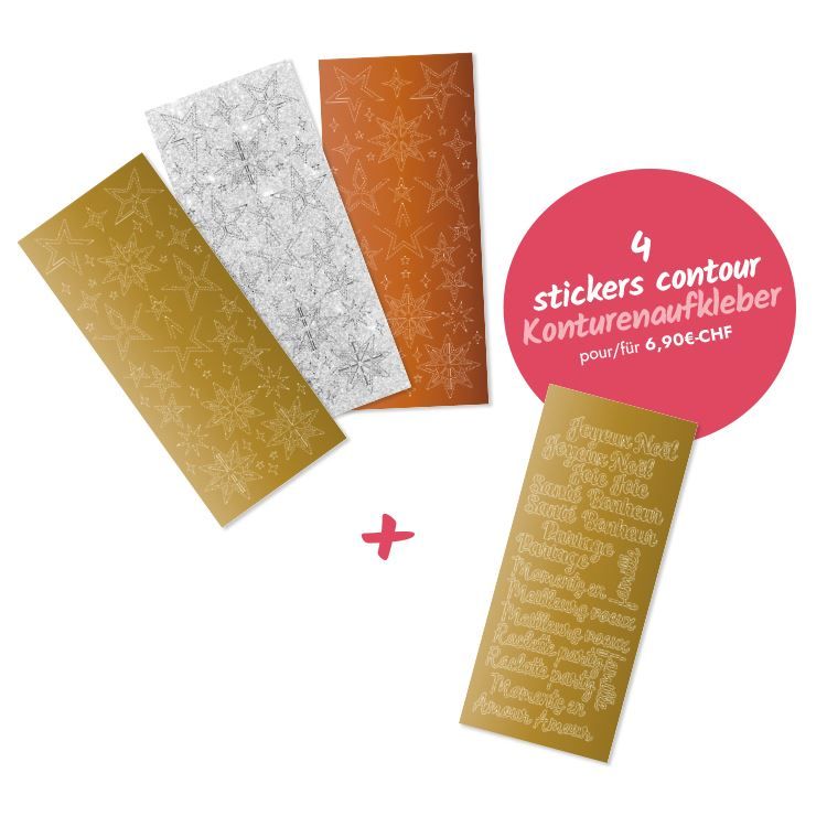 Set 'Sterne- &amp; Weihnachts-Sticker'