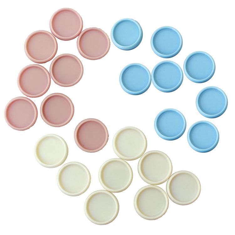 Bindescheiben 'Pastell' (18 mm - 24 Stk.)