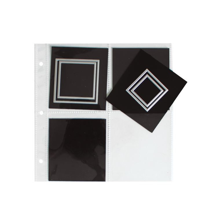 Einsteckhüllen mit Magnetplatte - 4 Fächer (5 Stk.)