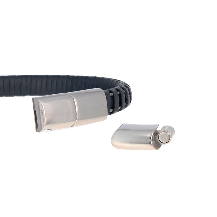 Extension aimanté bracelet, 12 mm, argenté