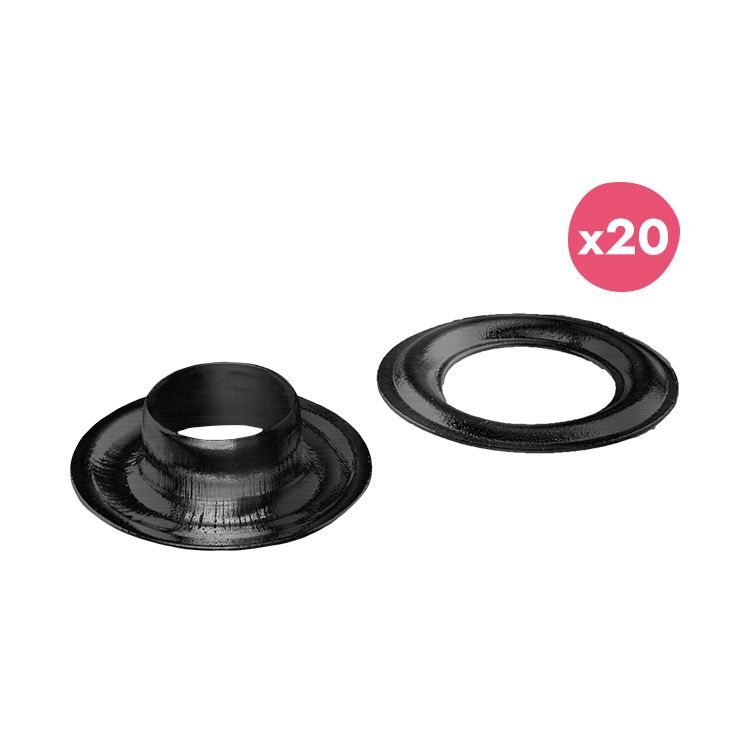 Oeillets 5mm 'Noir' (20pcs)