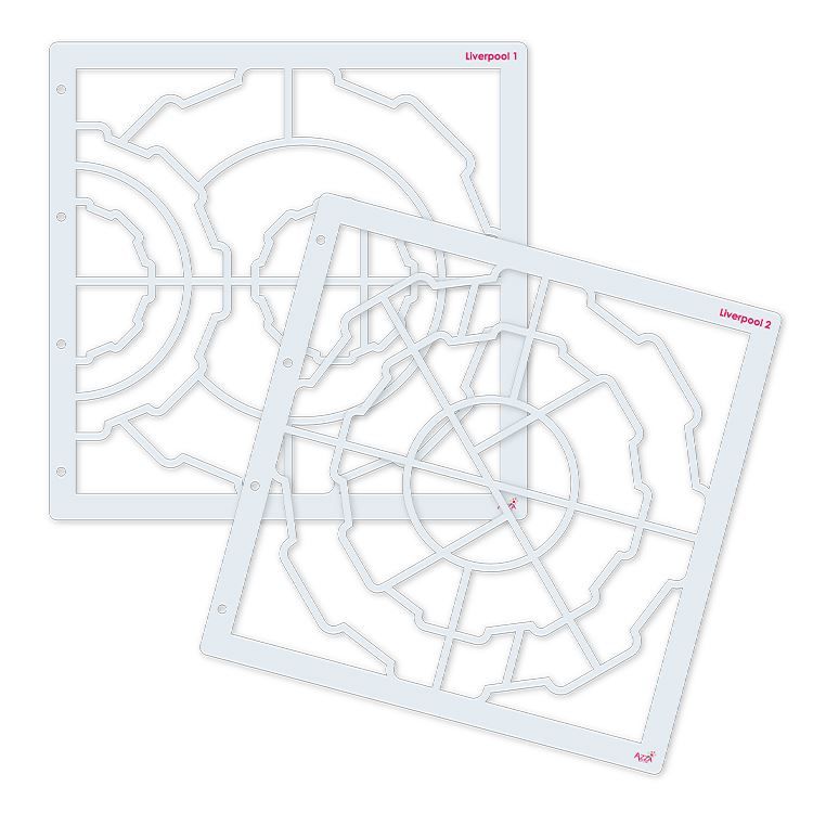Fotoschablonen 'Liverpool' (30x30 cm)
